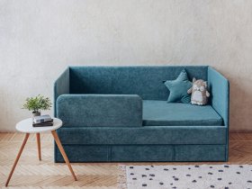 Диван-кровать Happy (бирюзовый) в Чернаково - chernakovo.mebel-nsk.ru | фото