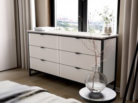 Комод 6 ящиков Нора (персидский жемчуг) в Чернаково - chernakovo.mebel-nsk.ru | фото