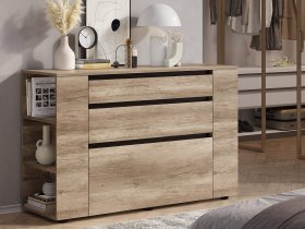 Комод КМ-06 Энигма (венге/дуб каньон) в Чернаково - chernakovo.mebel-nsk.ru | фото
