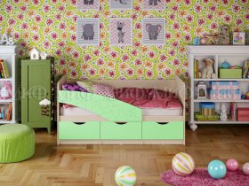 Кровать детская Бабочки 1,8 м в Чернаково - chernakovo.mebel-nsk.ru | фото