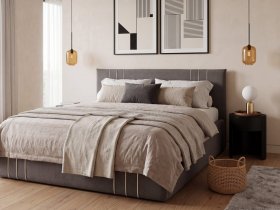 Кровать двуспальная 1,6м с подъем. мех. Леванте в Чернаково - chernakovo.mebel-nsk.ru | фото