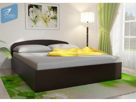 Кровать двуспальная 1,6м с подъем. мех. (венге) в Чернаково - chernakovo.mebel-nsk.ru | фото