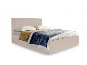 Кровать мягкая 1,6 Сиеста стандарт, вар.2 в Чернаково - chernakovo.mebel-nsk.ru | фото