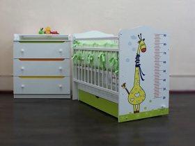 Кроватка детская Жираф с маятником в Чернаково - chernakovo.mebel-nsk.ru | фото