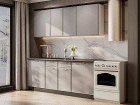 Кухонный гарнитур «Адель» 2,0м (нео) в Чернаково - chernakovo.mebel-nsk.ru | фото