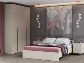Модульная спальня Айри (кашемир) в Чернаково - chernakovo.mebel-nsk.ru | фото