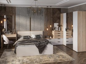 Модульная спальня Норд в Чернаково - chernakovo.mebel-nsk.ru | фото
