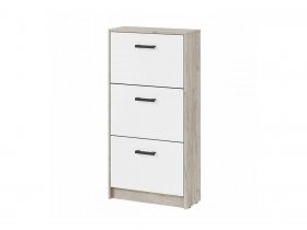Обувница ОБ-2 Вега (дуб крафт серый/белый) в Чернаково - chernakovo.mebel-nsk.ru | фото
