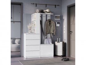 Прихожая Симпл ПР-04 (белый) в Чернаково - chernakovo.mebel-nsk.ru | фото