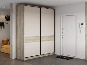 Шкаф-купе Бостон ШК-005 (2.0 м) (дуб крафт серый/кашемир) в Чернаково - chernakovo.mebel-nsk.ru | фото
