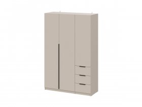 Шкаф трехстворчатый с ящиками ШК-22 (меланж) в Чернаково - chernakovo.mebel-nsk.ru | фото