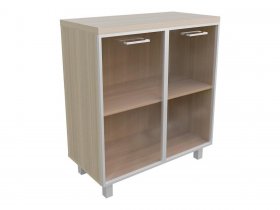 Тумба 2 двери со стеклом (бронза) Президент-ПРО Пр502 в Чернаково - chernakovo.mebel-nsk.ru | фото